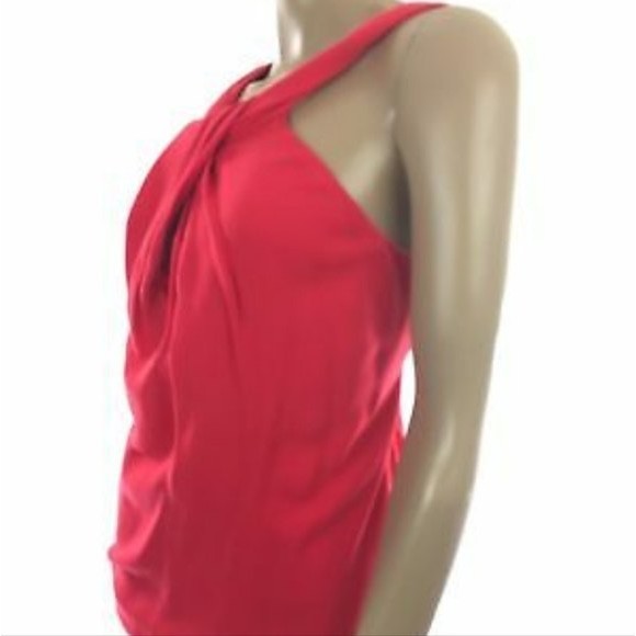 NWOT Nicholas Womens Crepe Twist Front Top Blouse Sleeveless Halter Style Size 4 - Picture 6 of 12